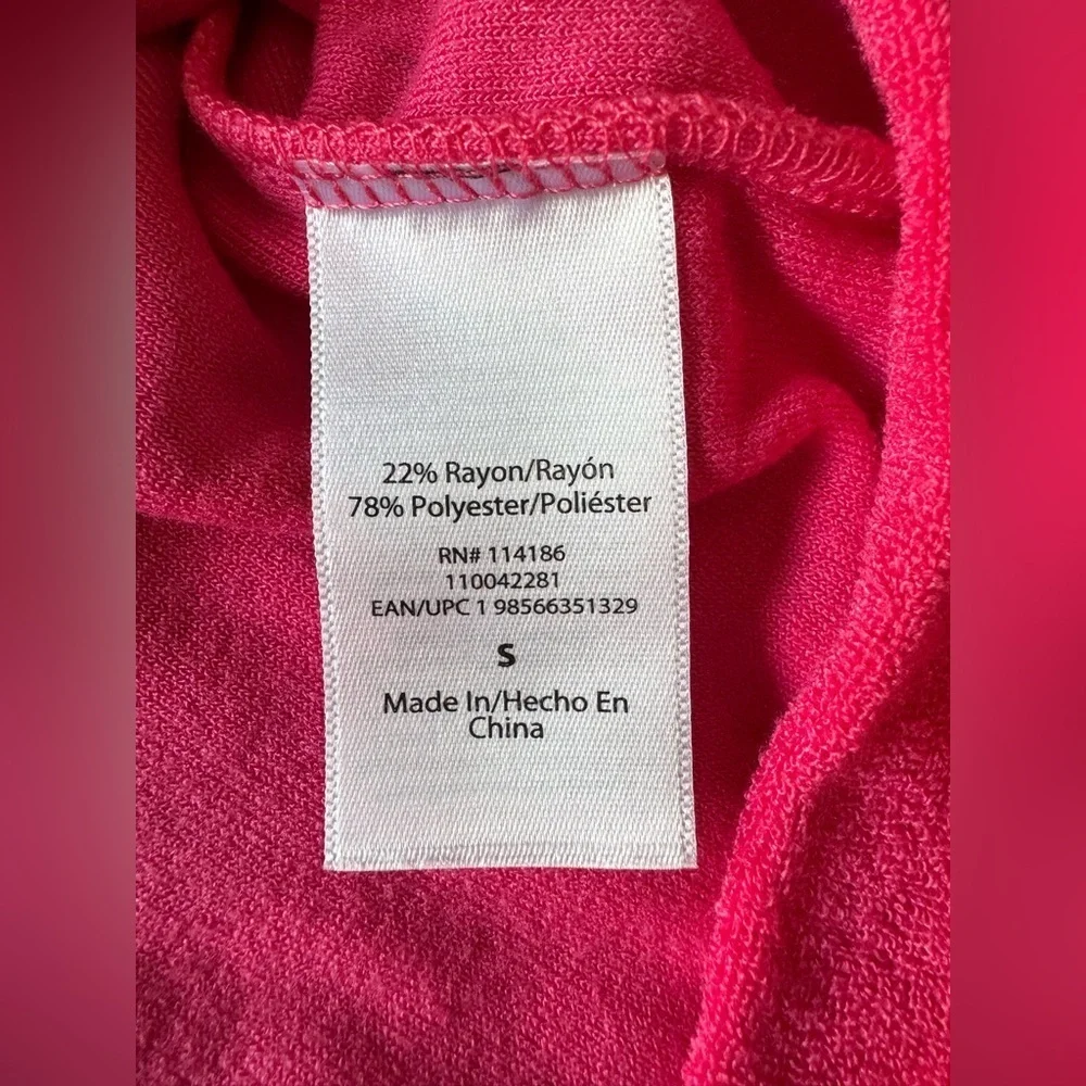 Juicy Couture Fuchsia Towel Set Short Sleeve Zip Up and Shorts